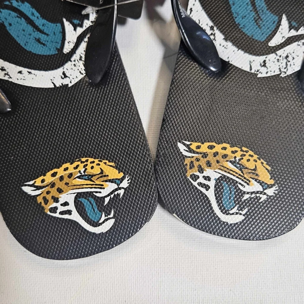 Jacksonville Jaguars Mens Flip Flops NFL Football Officially Licenced Medium NWT